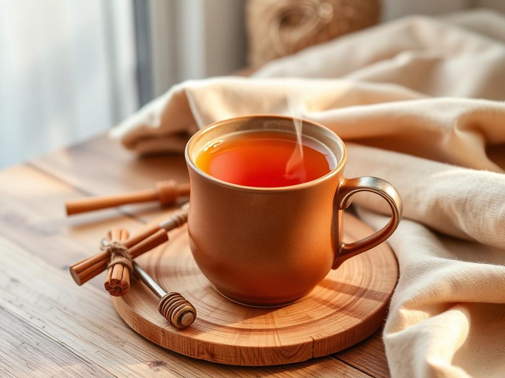 Té de canela y miel para la noche
