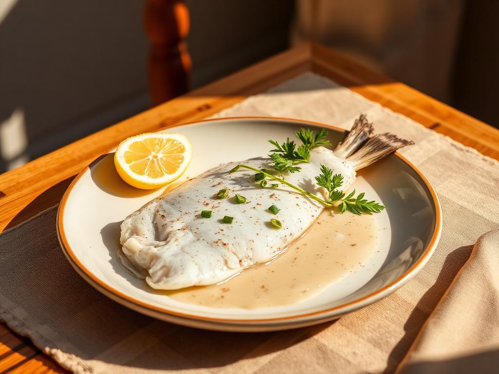 Pescado a la plancha con limón